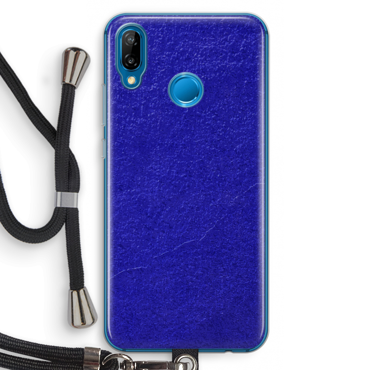 Majorelle Blue: Huawei P20 Lite Transparant Hoesje met koord