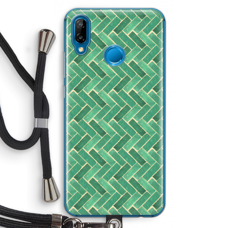 Moroccan tiles 2: Huawei P20 Lite Transparant Hoesje met koord