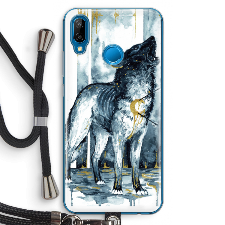 Bleeding Soul: Huawei P20 Lite Transparant Hoesje met koord
