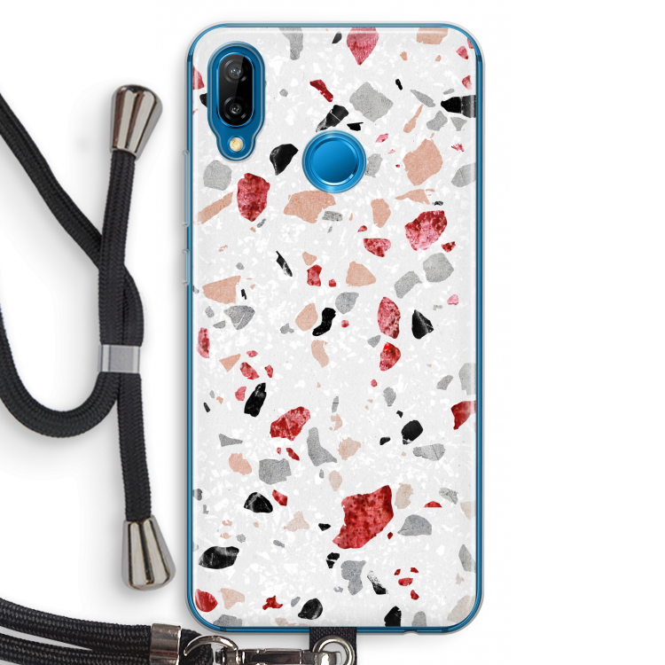 Terrazzo N°12: Huawei P20 Lite Transparant Hoesje met koord