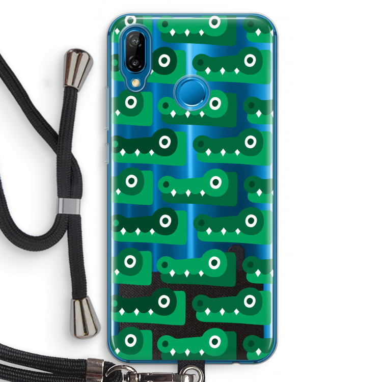 Crocs: Huawei P20 Lite Transparant Hoesje met koord