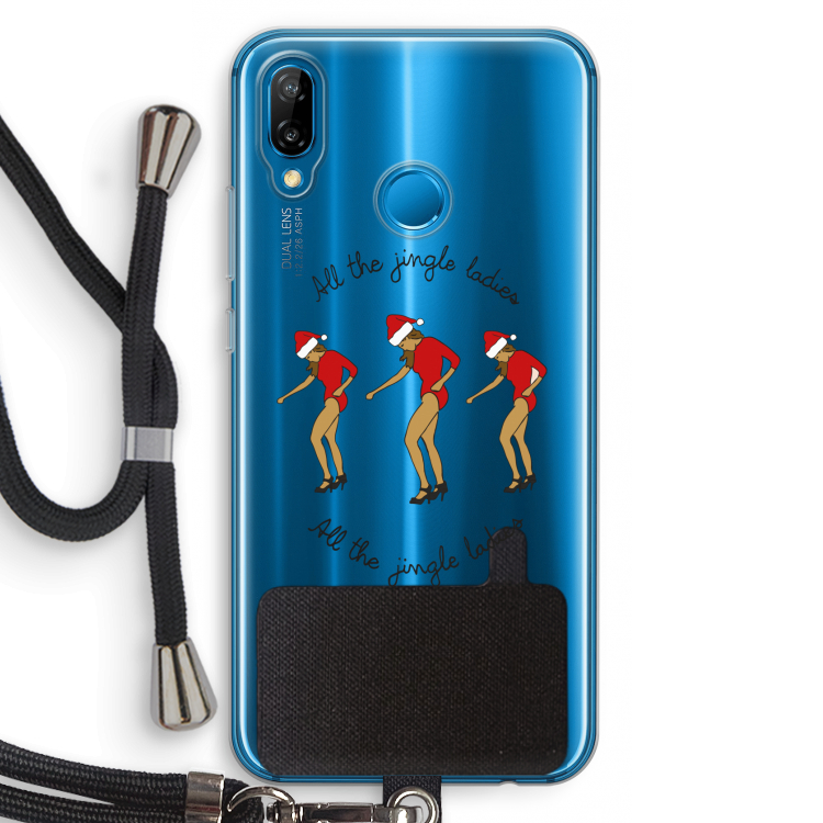 Jingle Ladies: Huawei P20 Lite Transparant Hoesje met koord