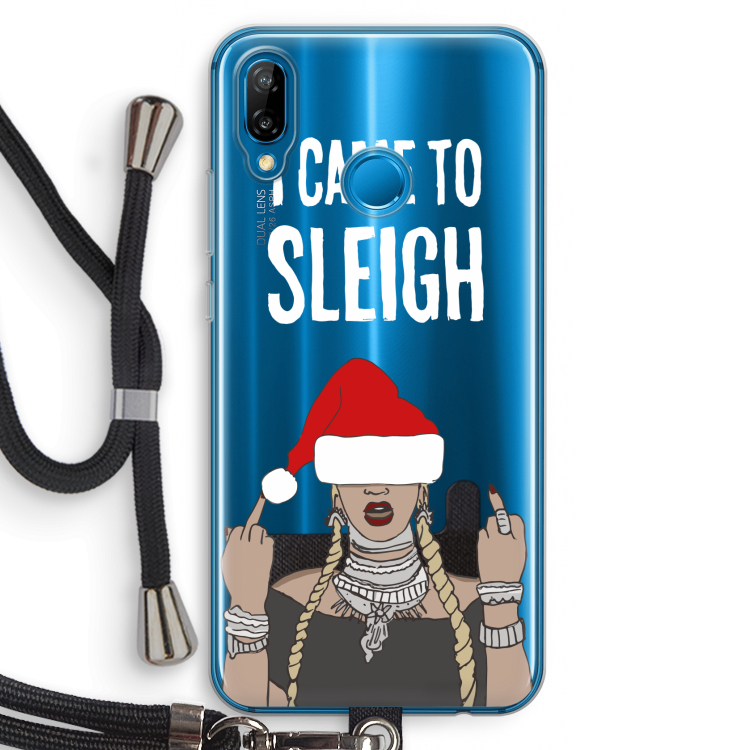 Came To Sleigh: Huawei P20 Lite Transparant Hoesje met koord