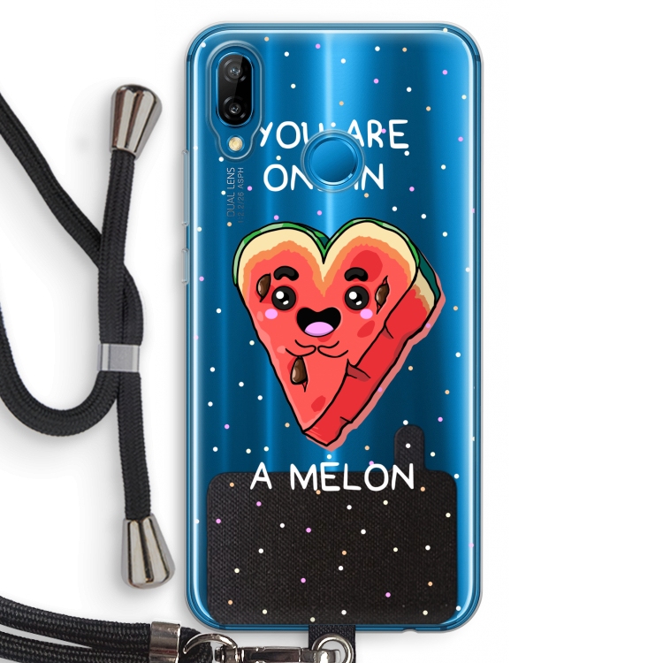 One In A Melon: Huawei P20 Lite Transparant Hoesje met koord