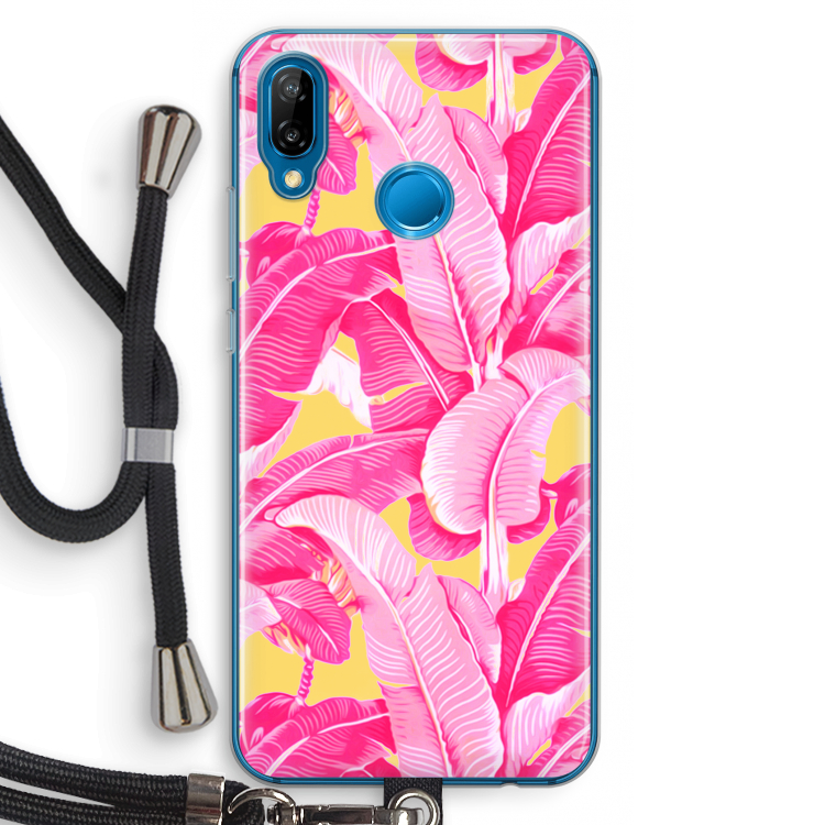 Pink Banana: Huawei P20 Lite Transparant Hoesje met koord
