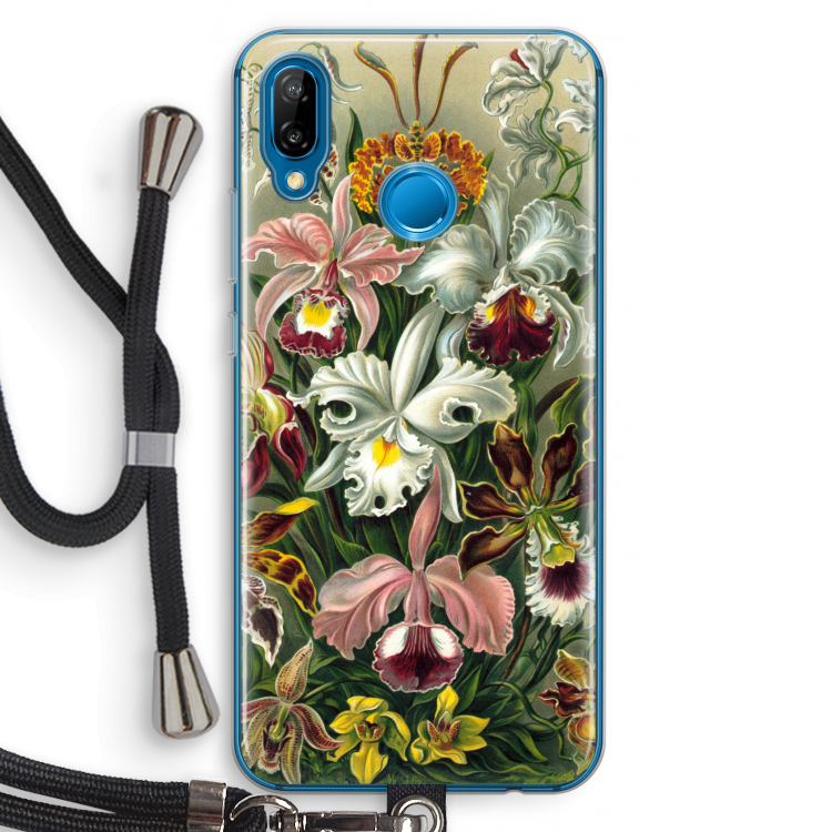 Haeckel Orchidae: Huawei P20 Lite Transparant Hoesje met koord