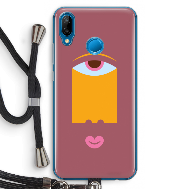 Mono V: Huawei P20 Lite Transparant Hoesje met koord