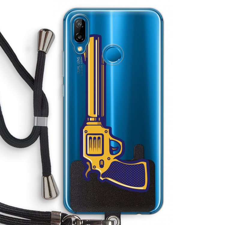 Pew Pew Pew: Huawei P20 Lite Transparant Hoesje met koord
