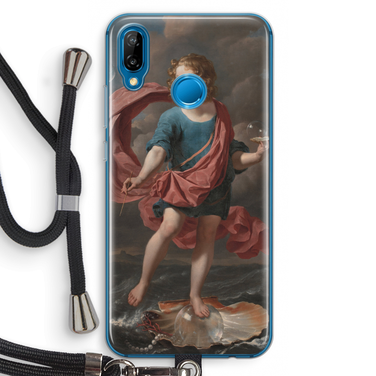 Soap Bubbles: Huawei P20 Lite Transparant Hoesje met koord