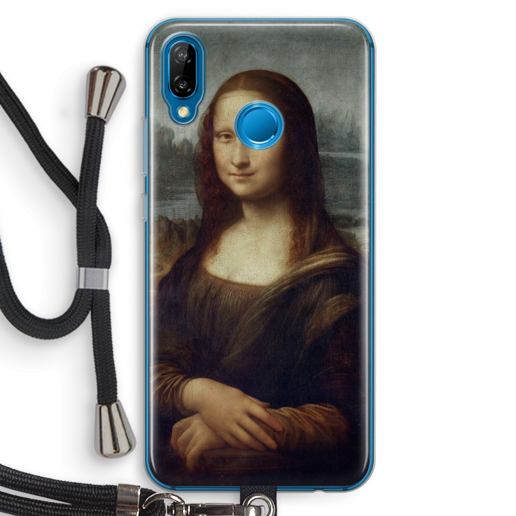 Mona Lisa: Huawei P20 Lite Transparant Hoesje met koord