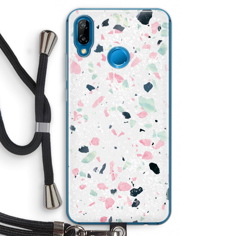 Terrazzo N°3: Huawei P20 Lite Transparant Hoesje met koord
