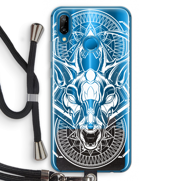 Oh Deer: Huawei P20 Lite Transparant Hoesje met koord