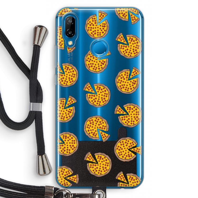 You Had Me At Pizza: Huawei P20 Lite Transparant Hoesje met koord