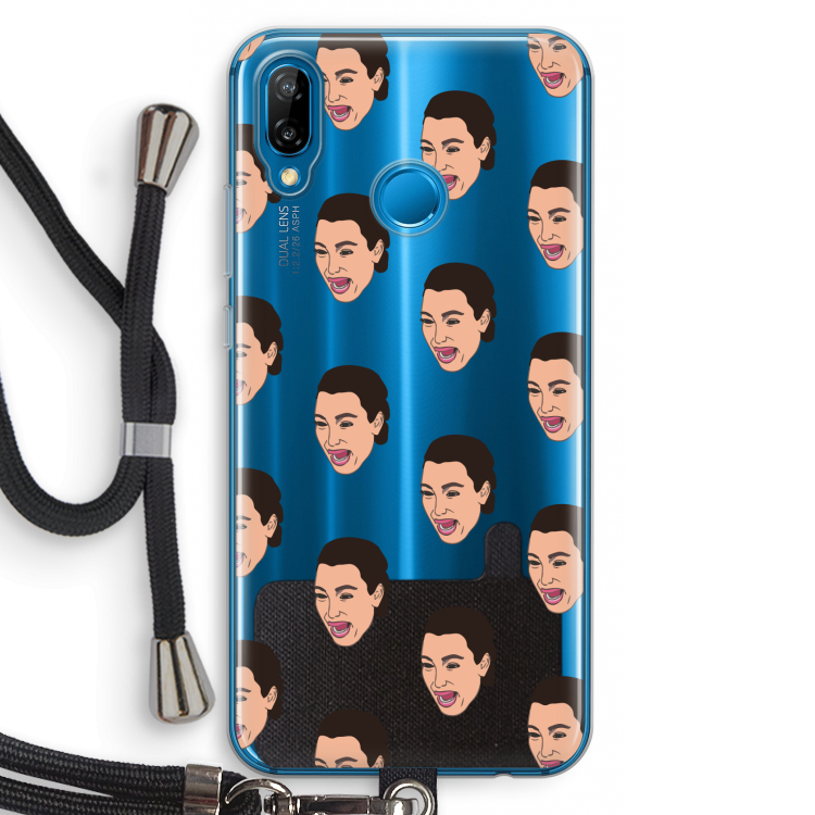 Ugly Cry Call: Huawei P20 Lite Transparant Hoesje met koord