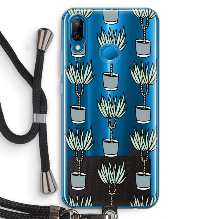 Boompje: Huawei P20 Lite Transparant Hoesje met koord