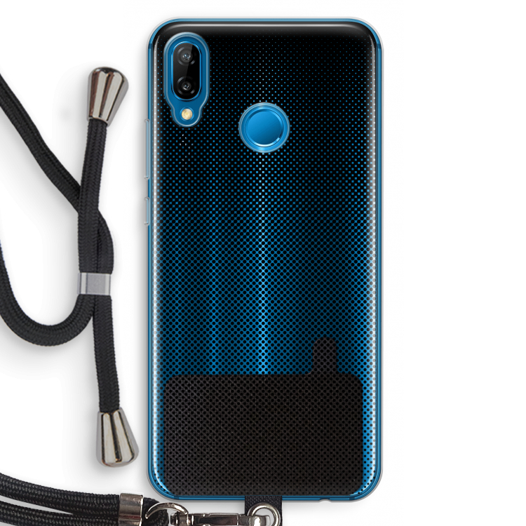Musketon Halftone: Huawei P20 Lite Transparant Hoesje met koord