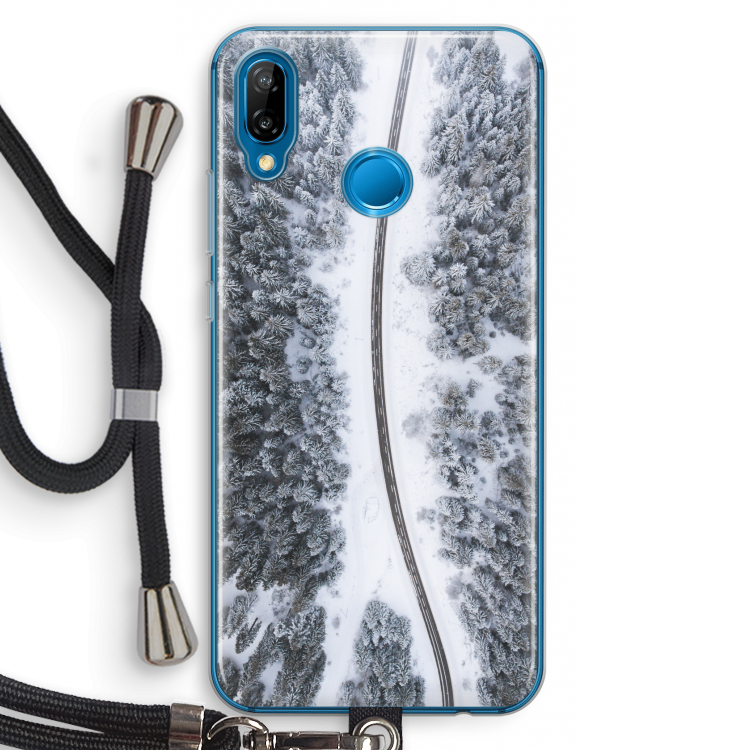 Snøfall: Huawei P20 Lite Transparant Hoesje met koord