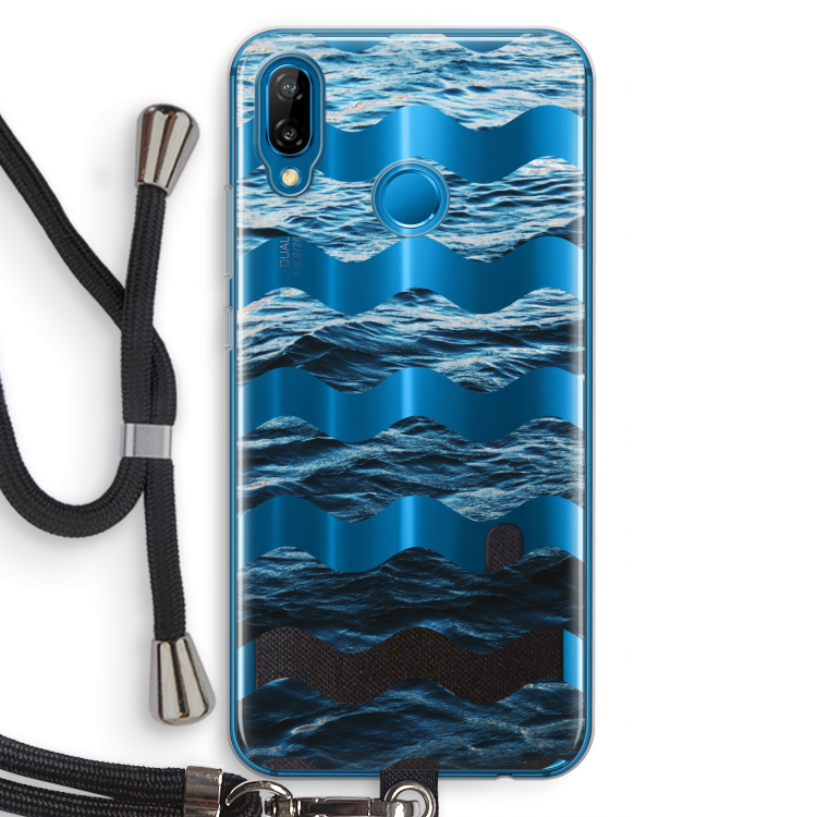 Oceaan: Huawei P20 Lite Transparant Hoesje met koord