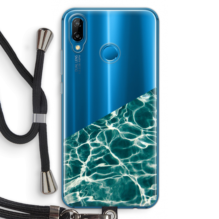 Weerkaatsing water: Huawei P20 Lite Transparant Hoesje met koord