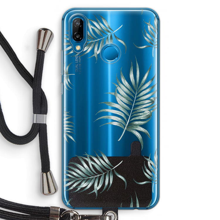 Simple leaves: Huawei P20 Lite Transparant Hoesje met koord
