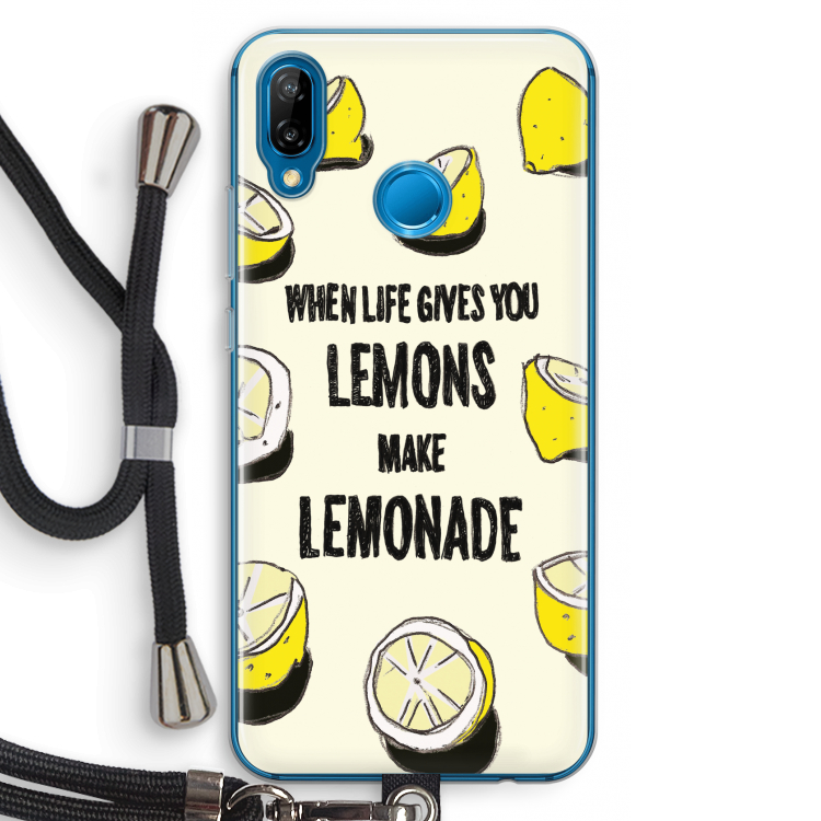 Lemonade: Huawei P20 Lite Transparant Hoesje met koord