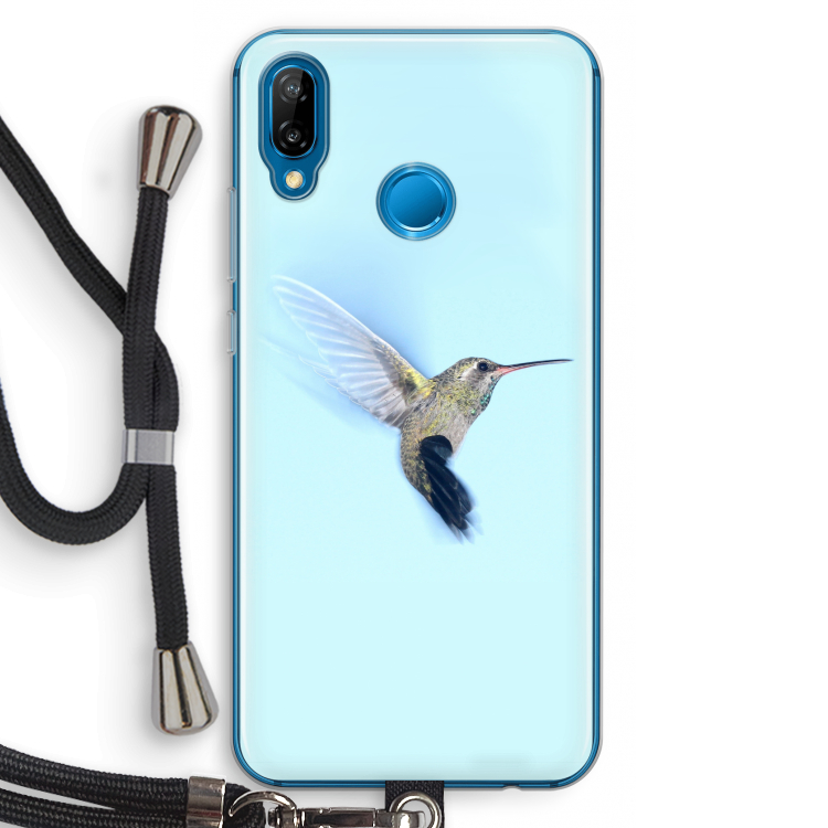 Kolibri: Huawei P20 Lite Transparant Hoesje met koord