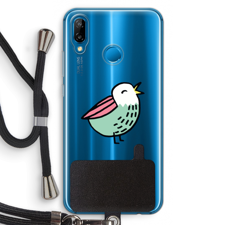 Birdy: Huawei P20 Lite Transparant Hoesje met koord