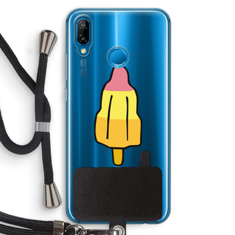 Raketijsje: Huawei P20 Lite Transparant Hoesje met koord