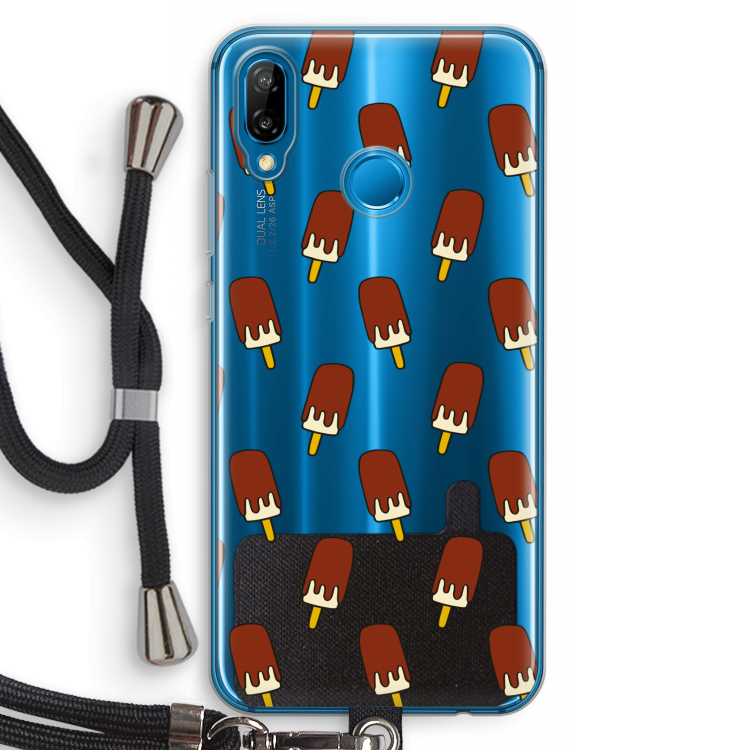 Yummy: Huawei P20 Lite Transparant Hoesje met koord