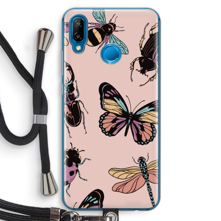 Tiny Bugs: Huawei P20 Lite Transparant Hoesje met koord