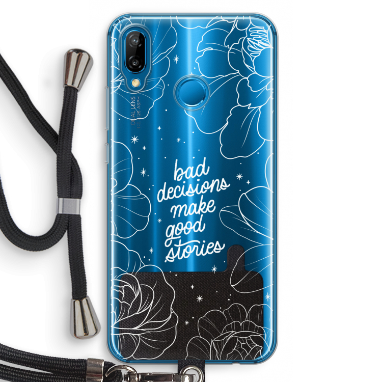 Good stories: Huawei P20 Lite Transparant Hoesje met koord