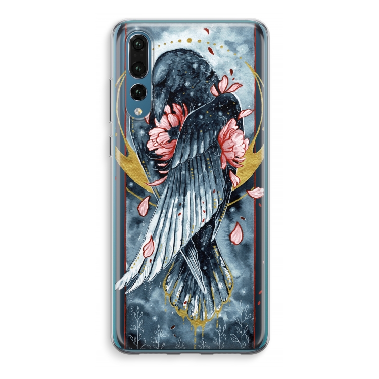 Golden Raven: Huawei P20 Pro Transparant Hoesje