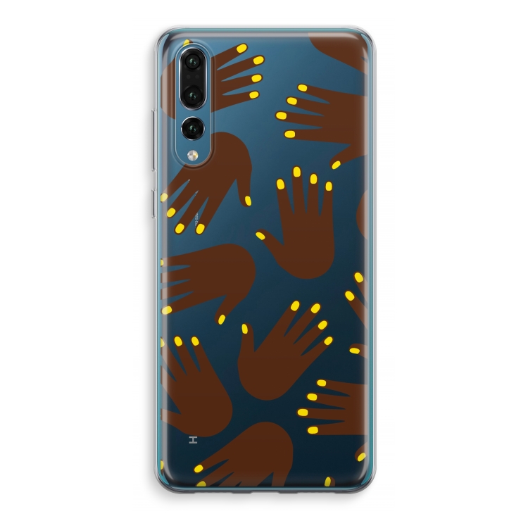 Hands dark: Huawei P20 Pro Transparant Hoesje