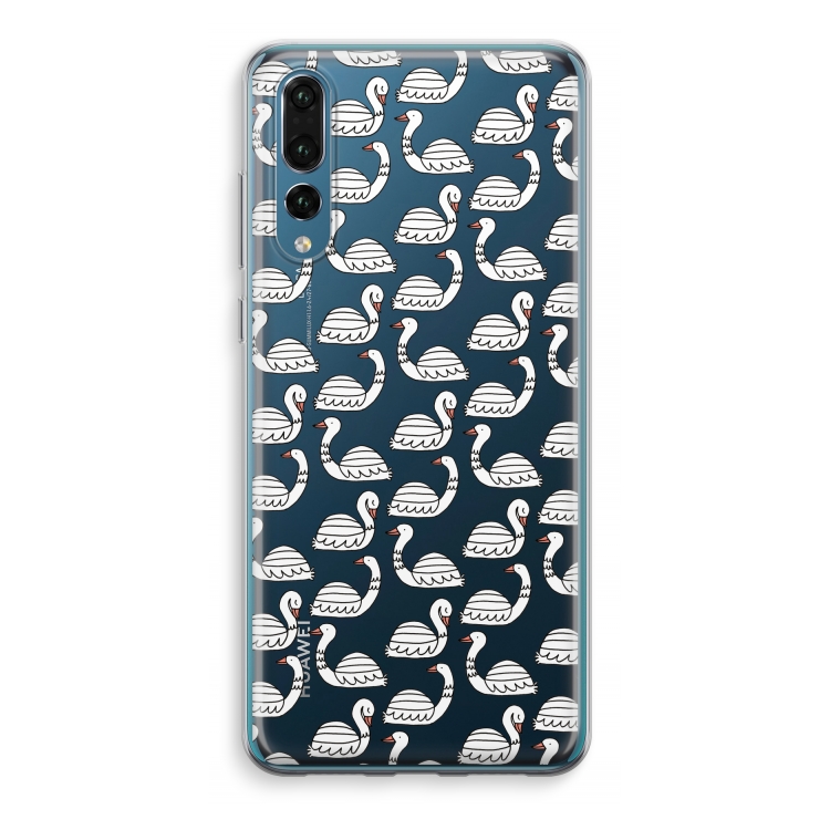 Zwanen: Huawei P20 Pro Transparant Hoesje
