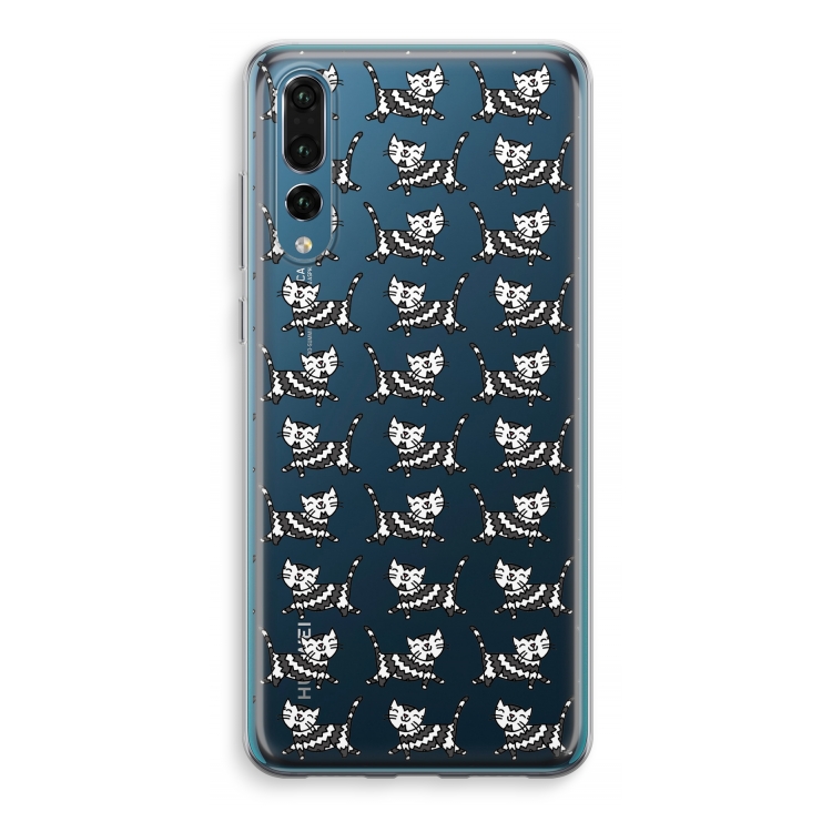 Zwarte poes: Huawei P20 Pro Transparant Hoesje