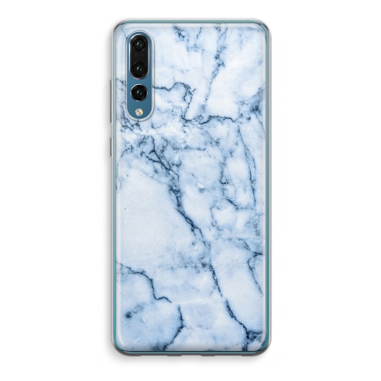Blauw marmer: Huawei P20 Pro Transparant Hoesje