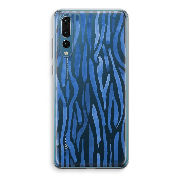 Blauwe nerven: Huawei P20 Pro Transparant Hoesje