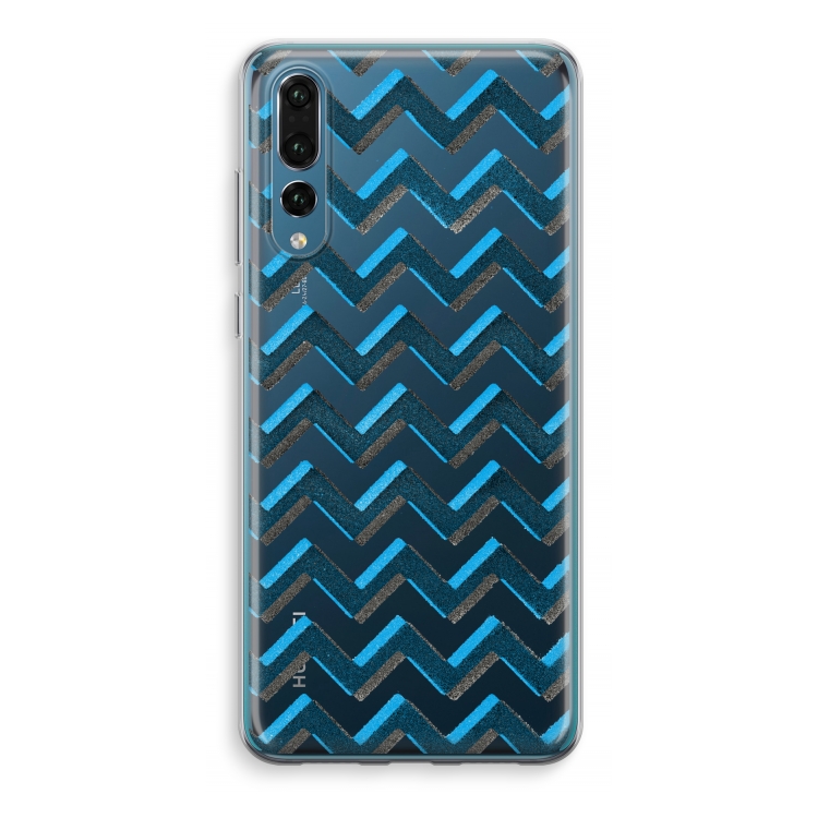 Onderbroken lijn: Huawei P20 Pro Transparant Hoesje