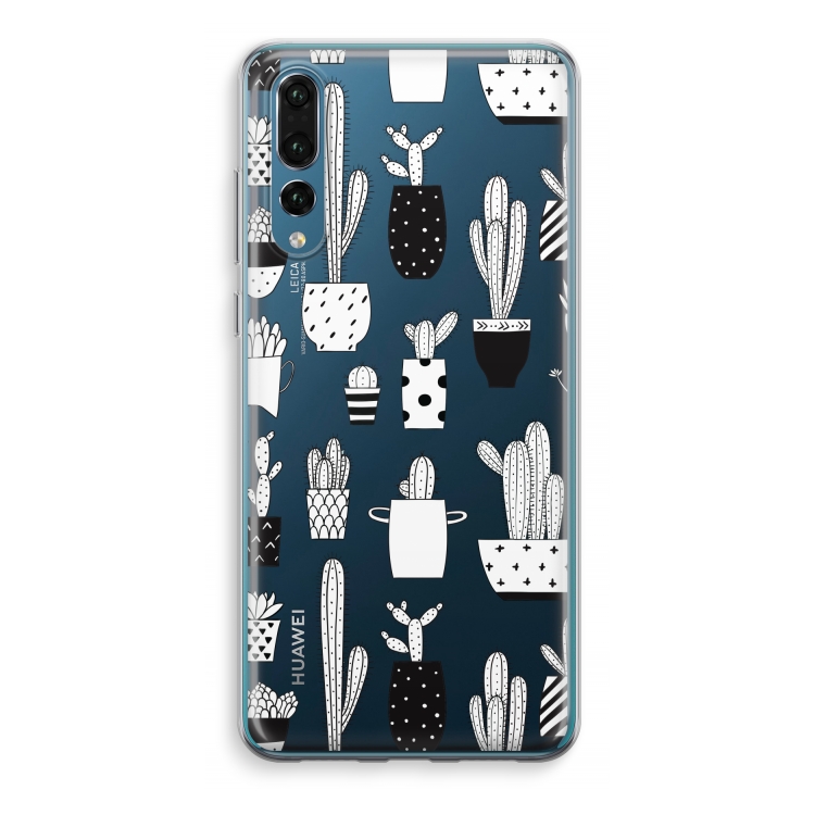 Cactusmotief: Huawei P20 Pro Transparant Hoesje