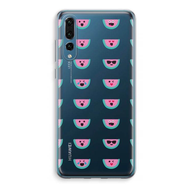 Smiley watermeloenprint: Huawei P20 Pro Transparant Hoesje