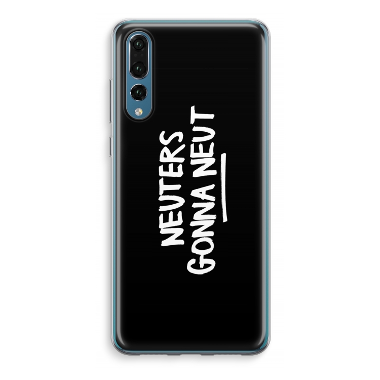 Neuters (zwart): Huawei P20 Pro Transparant Hoesje