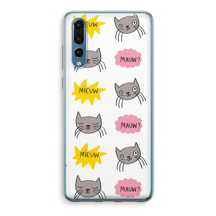 Meow: Huawei P20 Pro Transparant Hoesje