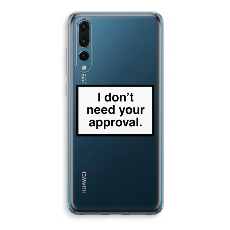 Don't need approval: Huawei P20 Pro Transparant Hoesje