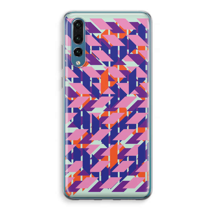 Skew Blush 3: Huawei P20 Pro Transparant Hoesje