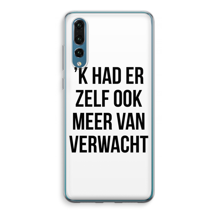 Meer verwacht: Huawei P20 Pro Transparant Hoesje