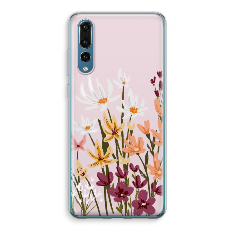 Painted wildflowers: Huawei P20 Pro Transparant Hoesje