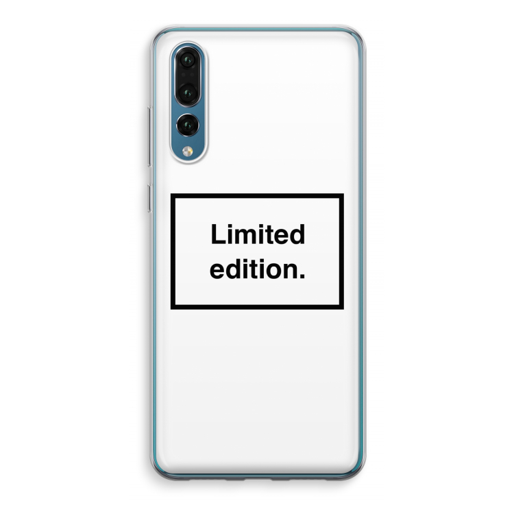 Limited edition: Huawei P20 Pro Transparant Hoesje