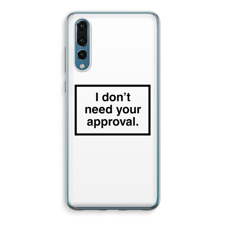 Don't need approval: Huawei P20 Pro Transparant Hoesje