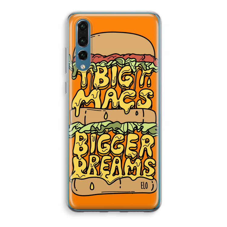 Big Macs Bigger Dreams: Huawei P20 Pro Transparant Hoesje