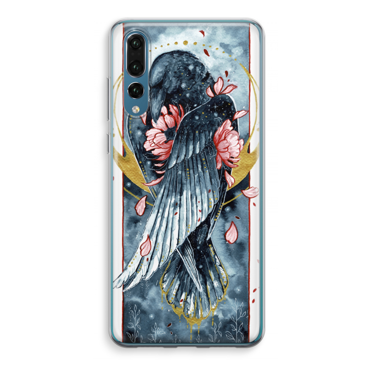 Golden Raven: Huawei P20 Pro Transparant Hoesje